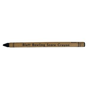 Vintage Blatt Bowling Score Crayon Black 6 Inch NY USA 1940s 1950s Rare